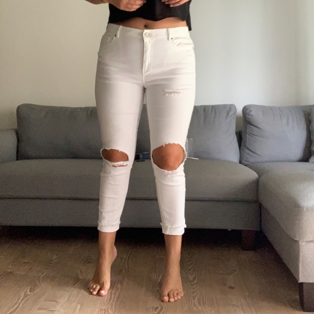 White jeans